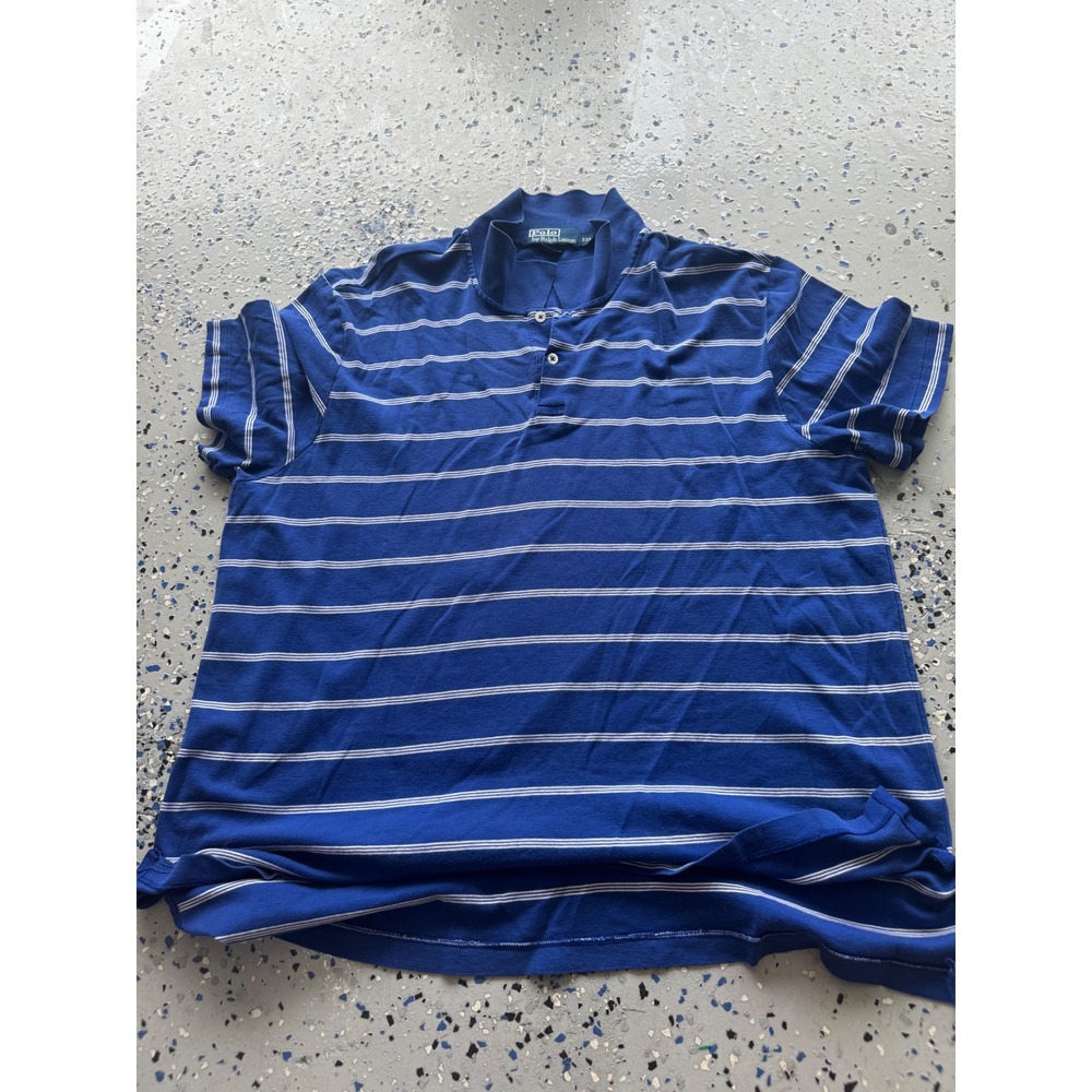 Polo‎ Ralph Lauren Striped Polo Shirt Short Sleeve Casual XXL